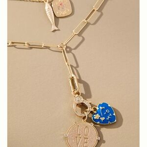 Anthropologie Shades of Sea Layered Necklace: Charm Edition